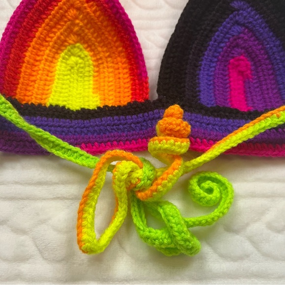🖤 3/$15 🖤 Handmade Womans Crochet Bikini Top - Picture 9 of 9